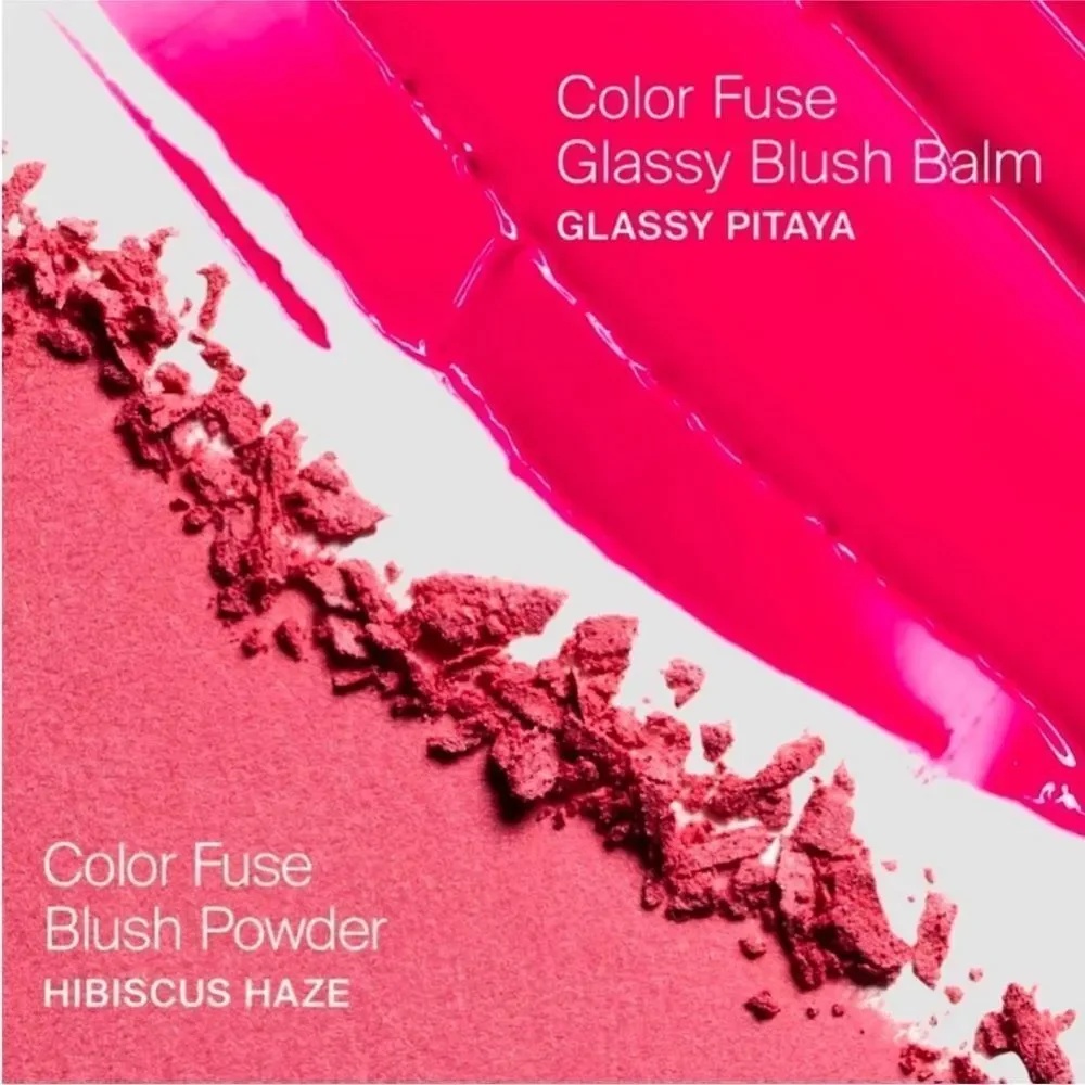 HAUS LABS BY LADY GAGA Color Fuse Glassy Blush Balm Stick + Powder Blush Set